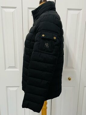 Ralph Lauren Black Quilted Packable Puffer Jacket
